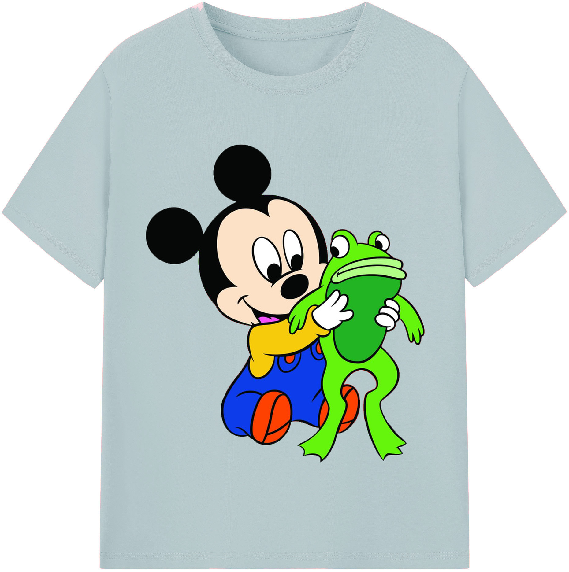 （画像用） ミッキーマウス Mickey Mouse 綿100％半袖Tシャツ（フロントプリント）